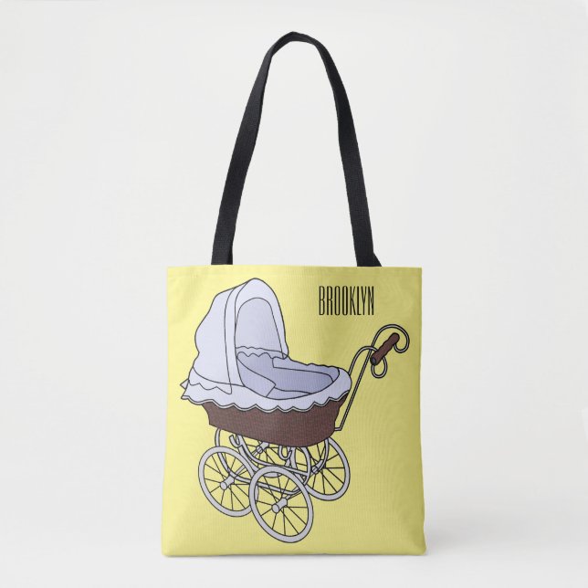 Bolso De Tela Ilustracion personalizado de Stroller (Anverso)