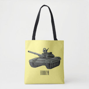 Bolso De Tela Ilustracion personalizado de tanques