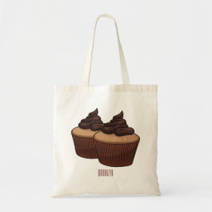 Bolso De Tela Ilustracion personalizado de tarta