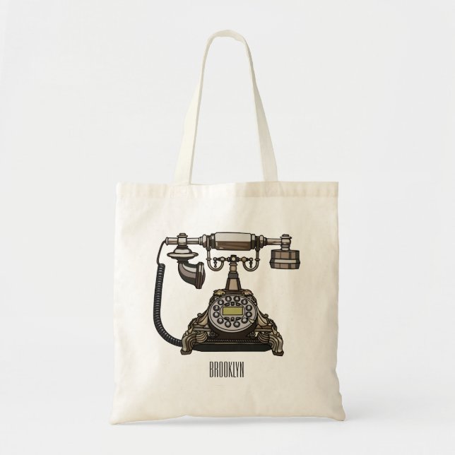 Bolso De Tela Ilustracion personalizado de teléfono (Frente)