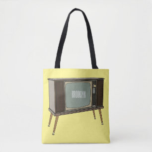 Bolso De Tela Ilustracion personalizado de televisión