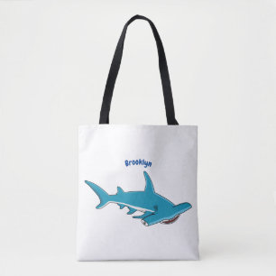 Bolso De Tela Ilustracion personalizado de tiburón martillo