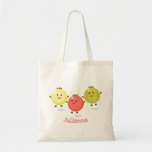 Bolso De Tela Ilustracion personalizado de tomates de cerezo