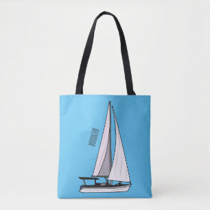 Bolso De Tela Ilustracion personalizado de velero