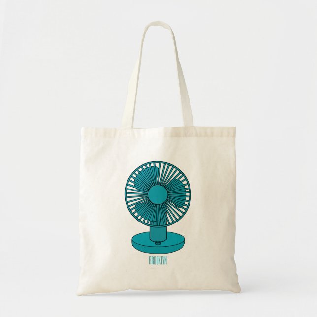 Bolso De Tela Ilustracion personalizado de ventilador (Frente)