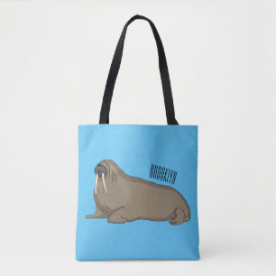 Bolso De Tela Ilustracion personalizado de Walrus
