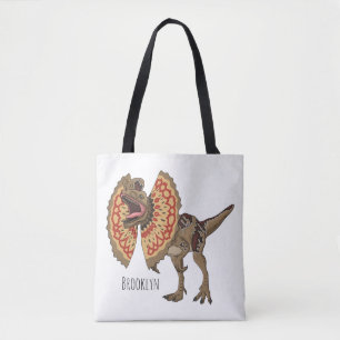 Bolso De Tela Ilustracion personalizado Dilophosaurus