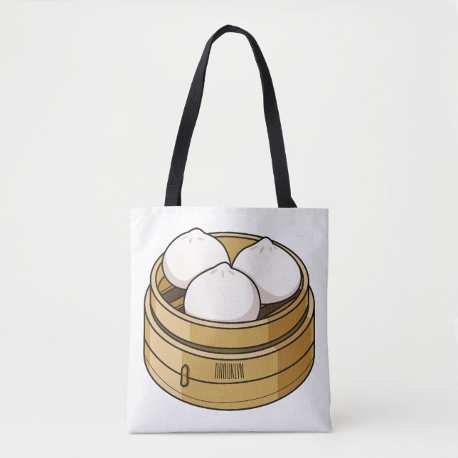 Bolso De Tela Ilustracion personalizado Dim sum (Anverso)