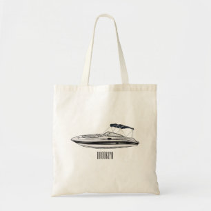Bolso De Tela Ilustracion personalizado en motocicleta