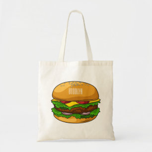 Bolso De Tela Ilustracion personalizado Hamburger