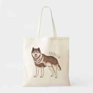Bolso De Tela Ilustracion personalizado husky siberiano
