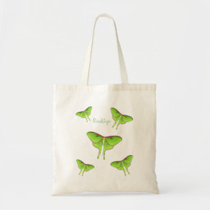 Bolso De Tela Ilustracion personalizado Luna Moth