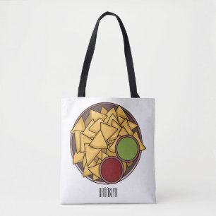 Bolso De Tela Ilustracion personalizado Nachos