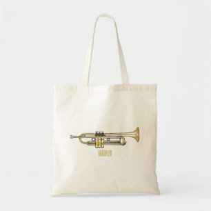 Bolso De Tela Ilustracion personalizado Trumpet