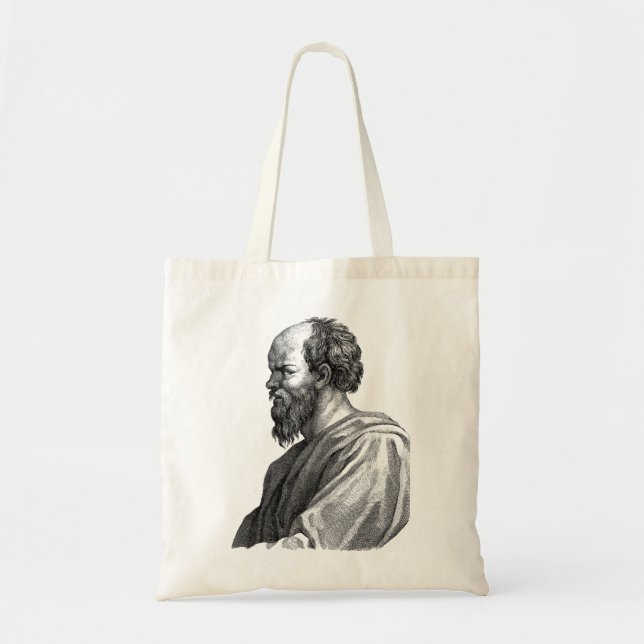 Bolso De Tela Ilustracion Sócrates (Frente)