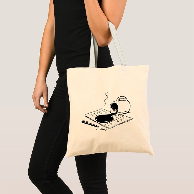 Bolso De Tela Ilustracion Spilt Coffee Caffeine (Subido por el creador)