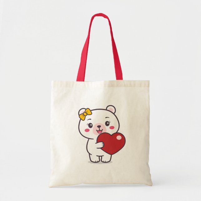 Bolso De Tela Ilustracion Teddy Bear (Frente)