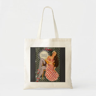Bolso De Tela Ilustracion Thunder_Cove retro vintage