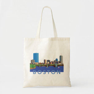 Bolso De Tela Ilustracion trasero del ordenador del horizonte de