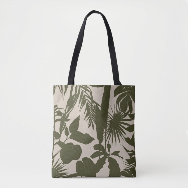 Bolso De Tela Ilustracion tropical brillante. (Anverso)