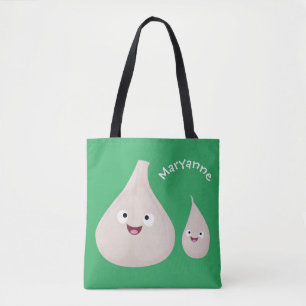 Bolso De Tela Ilustracion vegetal de personalizado de ajo dulce