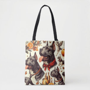 Bolso De Tela Ilustracion Vintage Cane Corso