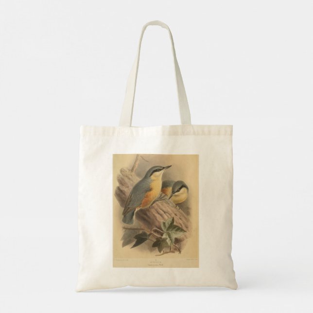 Bolso De Tela Ilustración vintage de trepador (Reverso)