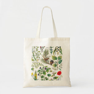 Bolso De Tela Ilustraciones botánicos - plantas de Larousse