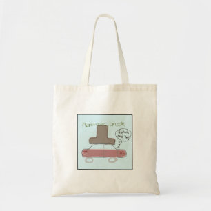 Bolso De Tela Ilustrado Excéntrico Abe Lincoln
