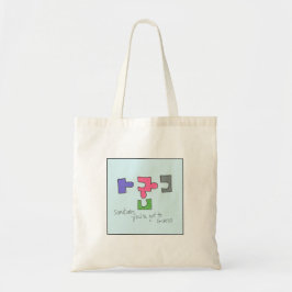 Bolso De Tela Ilustrado Quirky A Veces Tienes Que Adivinar
