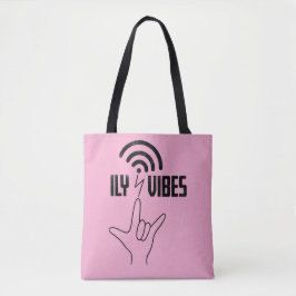 Bolso De Tela ILY Vibes - Diseño ASL