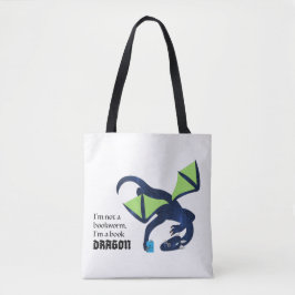 Bolso De Tela I'm a book dragon