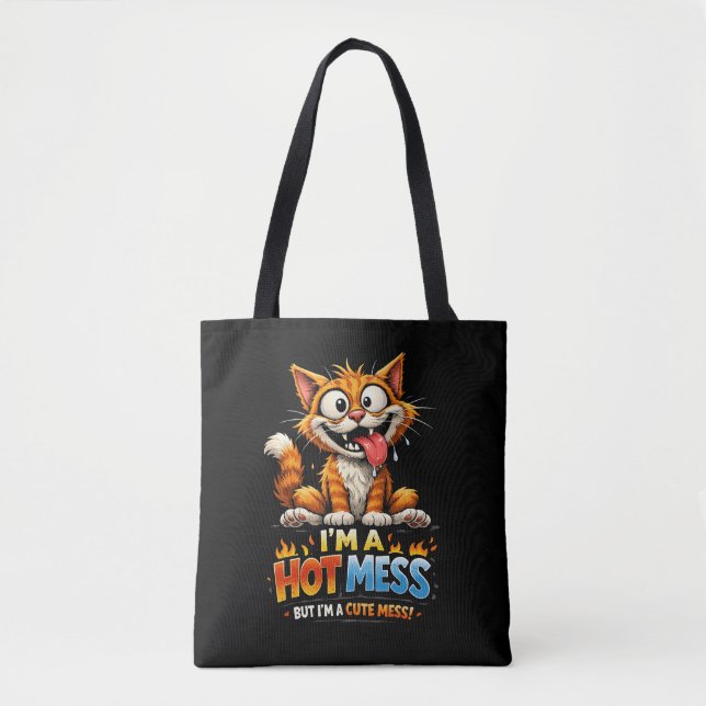 Bolso De Tela  I'm a Hot Mess (Anverso)