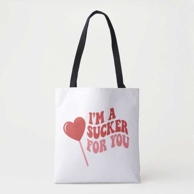 Bolso De Tela I'm A Sucker For You | Funny Retro valentines day (Anverso)