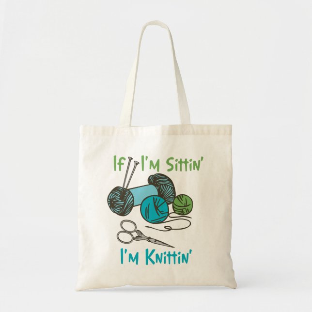 Bolso De Tela Im Knitting (Frente)
