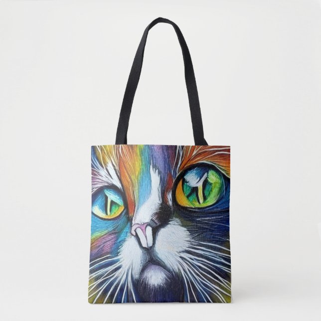 Bolso De Tela Image: The Gaze of the Cat. (Anverso)