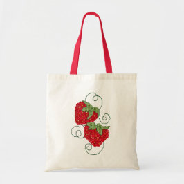 Bolso De Tela Imagen cruzada de fresas