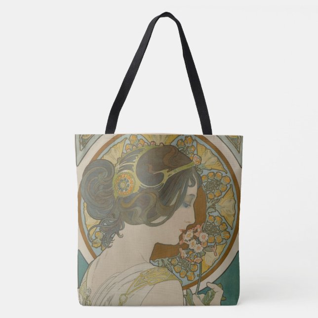 Bolso De Tela Imagen de Alphonse Mucha (1899) (Anverso)