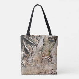 Bolso De Tela Imagen de foto de cierre de textura del tronco del