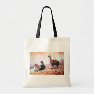 Bolso De Tela Imagen de la llama de Cusco Perú