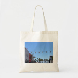 Bolso De Tela Imagen de Rótulo de Venice Beach en Tote Bag