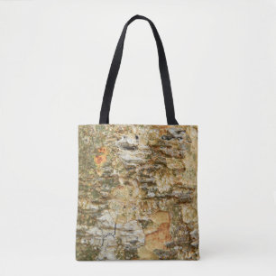 Bolso De Tela Imagen natural de la corteza de los árboles para l
