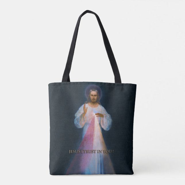 Bolso De Tela Imagen original de Vilnius de Divine Mercy Devotio (Reverso)