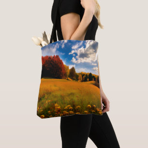 Bolso De Tela Imagen personalizado Naturaleza otoño acuarela Tot