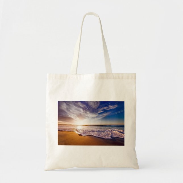 Bolso De Tela Imágenes oceánicas de arte de playa de escena Guay (Frente)