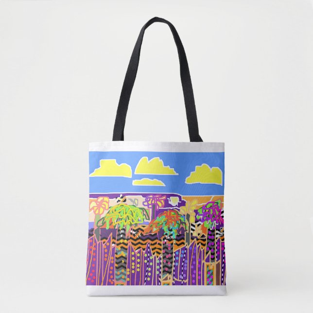 Bolso De Tela Imágenes paisajísticas Tote Bag (Anverso)
