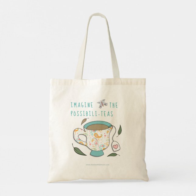 Bolso De Tela Imaginen la posibilidad de que el tendero comercia (Reverso)
