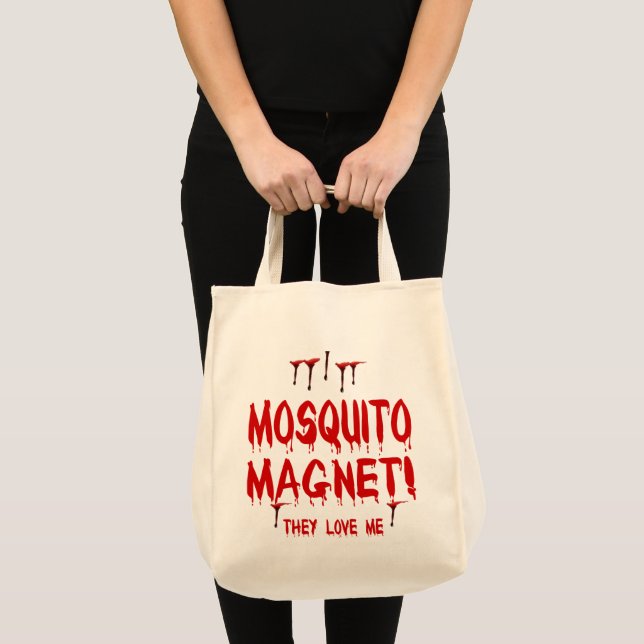 Bolso De Tela Imán de mosquito que gotea sangre me aman (Anverso (producto))