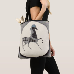 Bolso De Tela imprenta de caballos de juego