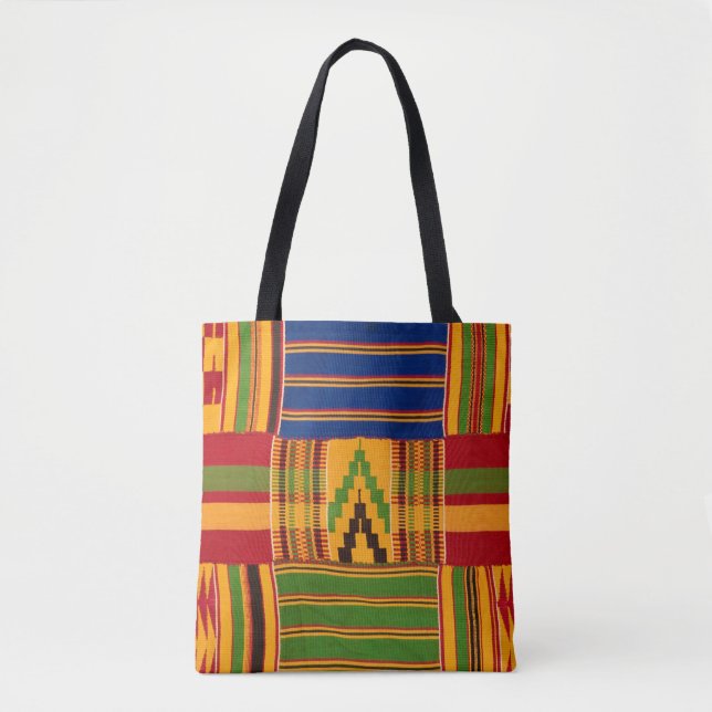 Bolso De Tela Impresión africana (Anverso)
